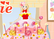 Jeu Faire le gateau a Barbie