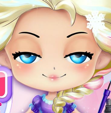 Jeu Chibi elsa maquillage moderne