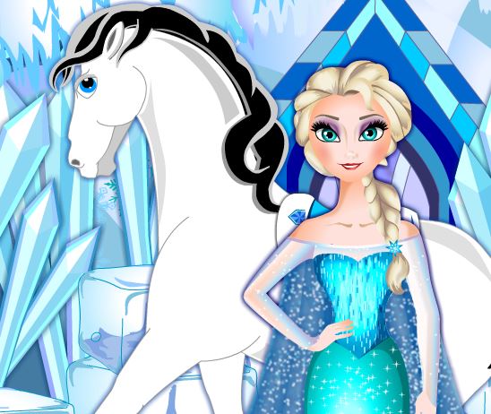 Jeu Elsa prend soin de son cheval