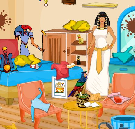 Jeu Princesse d Egypte nettoie sa chambre