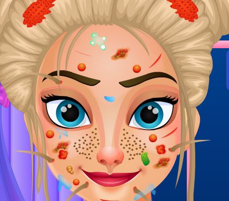Jeu Soin facial pour Elsa