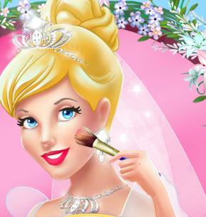 Jeu Cendrillon se maquille pour son mariage