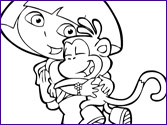 Jeu Coloriage Babouche Dora