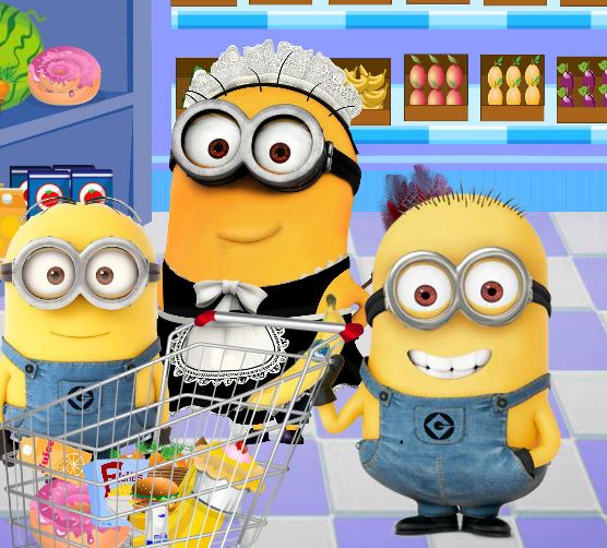 Jeu Minions a l epicerie