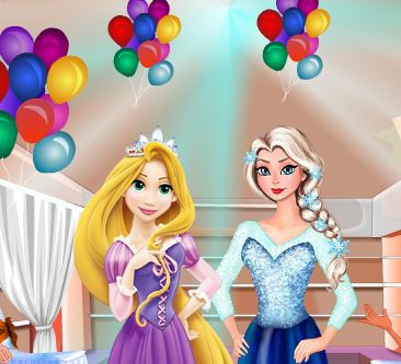 Jeu Fete avec Elsa et Raiponce