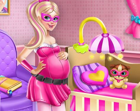 Jeu Decoration super barbie en maternite