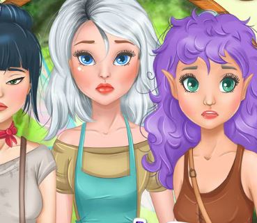 Jeu le salon de coiffure enchante