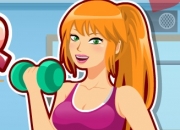 Jeu Barbie s'exerce à la musculation