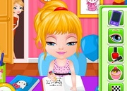 Jeu Bébé Barbie fait ses devoirs