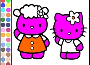 Jeu Coloriage Kitty ami