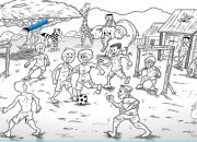 Jeu Coloriage foot en Afrique