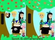 Jeu Différence avec Phinéas et Ferb