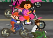 Jeu Dora Barbie Mario Ben 10 moto