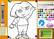 Jeu Dora Coloriage
