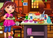 Jeu Dora Cuisine Noel Nettoyage