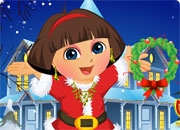 Jeu Dora Noel Habillage