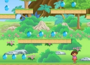 Jeu Dora aventure récolte les cristaux