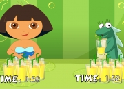 Jeu Dora boit de la limonade