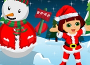 Jeu Dora et le bonhomme de neige