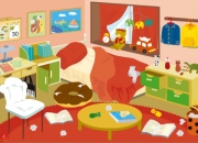 Jeu Dora fait le ménage de sa chambre
