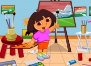 Jeu Dora nettoie sa chambre