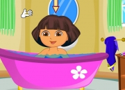 Jeu Dora prend son bain