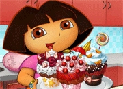 Jeu Dora prépare un délicieux gâteau