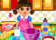 Jeu Dora prépare un gâteau d'amour