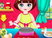 Jeu Dora s'est brûlée dans la cuisine