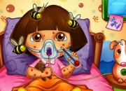 Jeu Dora visite le docteur pour des piqûres