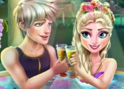 Jeu Elsa dans le jacuzzi
