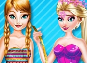Jeu Elsa et Anna décore Chaussures