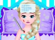 Jeu Elsa se blesse avec son Skate