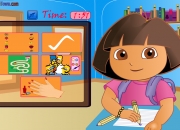Jeu Facile Dora joue à l'école