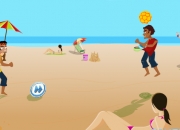 Jeu Foot à la plage