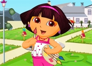 Jeu Habiller Dora au parc