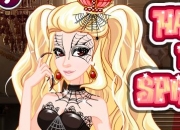 Jeu Halloween maquillage la reine des araignée