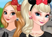 Jeu Les soeurs Reine des neiges à Disneyland