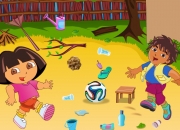 Jeu Nettoie le terrain de Football Diego Dora