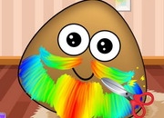 Jeu Pou et sa barbe coloré