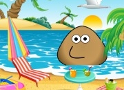 Jeu Pou à la plage