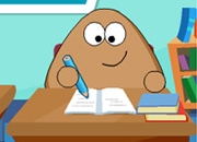 Jeu Pou étudie pour son examen
