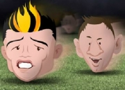 Jeu Ronaldo s'échape de Messi