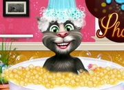 Jeu Talking Tom prend un bain
