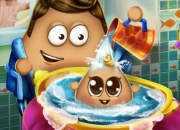 Jeu Un bain pour bébé Pou