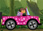 Jeu Voiture Dora dans la forêt