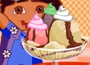 Jeu dora adore la crème glacé