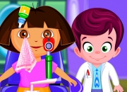 Jeu dora à la clinique de l'oeil